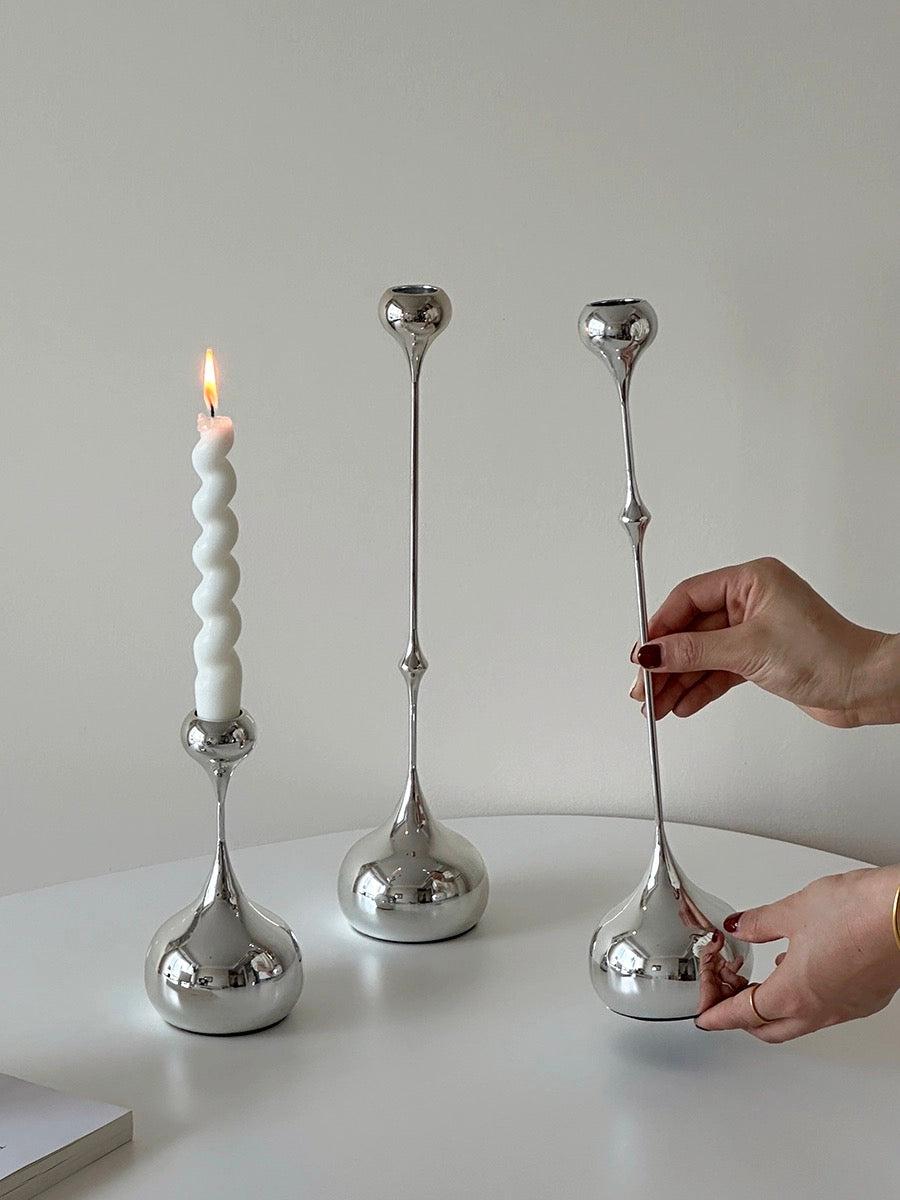 Droplet Candlestick Holder Set