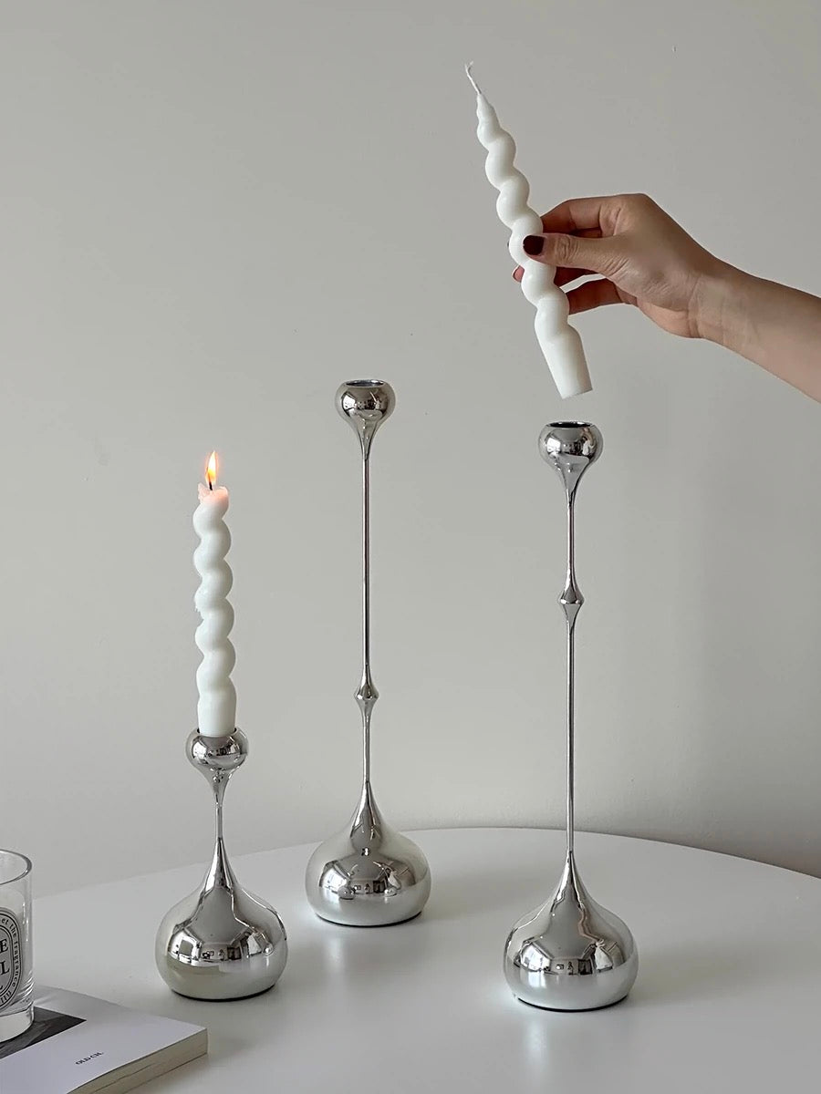 Droplet Candlestick Holder Set